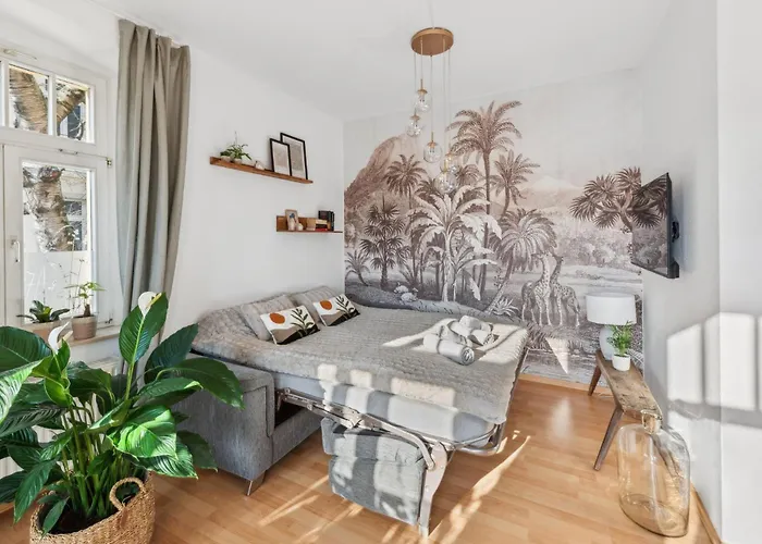Sonniges Privatparkplatz Südterrasse Apartment Dresden